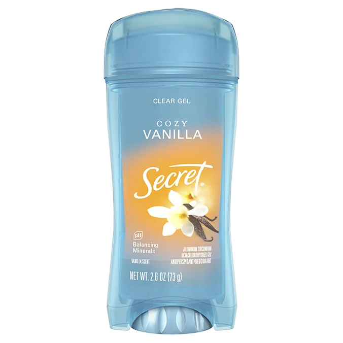 Secret Clear Gel & Deodorant Cozy Vanilla - (73g)
