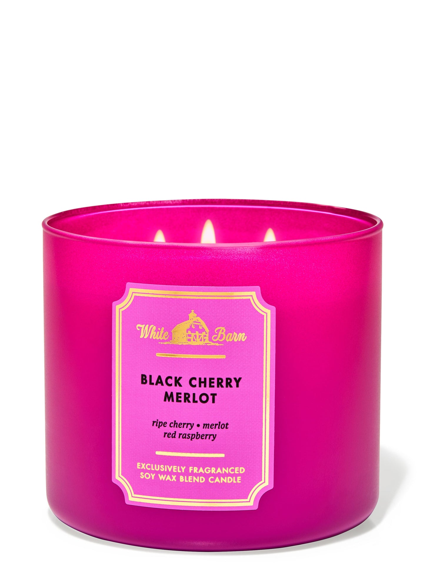 Black Cherry Merlot 3 Wick Candle - (411g)