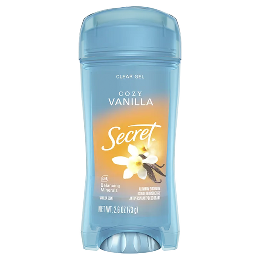 Secret Clear Gel & Deodorant Cozy Vanilla - (73g)