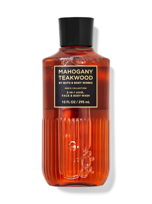 Teakwood Men's 3-in-1 Hair, Face & Body Wash - (295ml)
