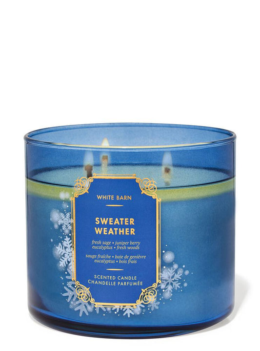 Sweater Weather 3 Wick Candle - (411g)