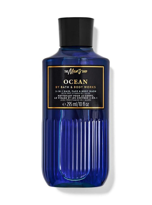 Ocean Men's 3-in-1 Hair, Face & Body Wash - (295ml)