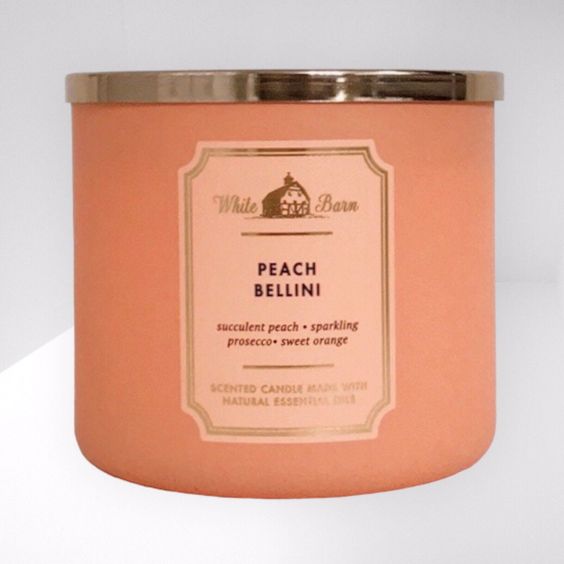 Peach Bellini 3 Wick Candle - (411g)