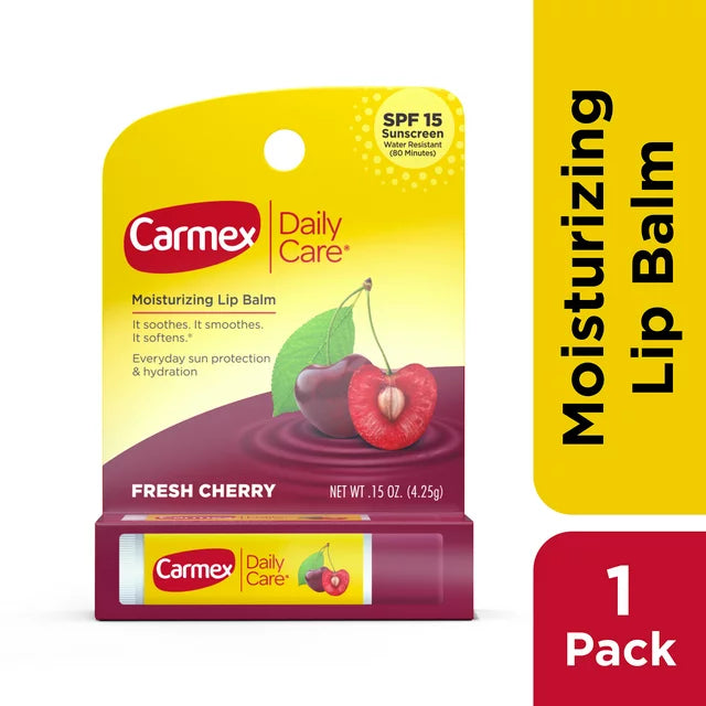 Carmex Moisturizing Fresh Cherry Lip Balm - (1 Pack)