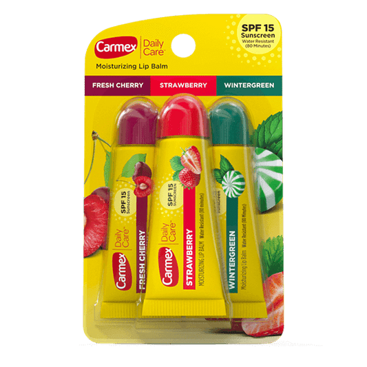 Carmex Moisturizing Variety Lip Balm Tube - (3 Pack)