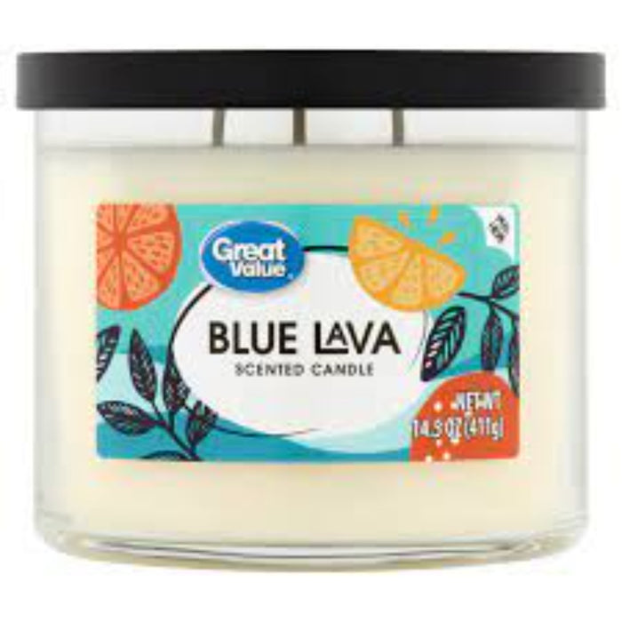 Blue Lava 3 Wick candle - (396g)