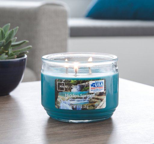 Hidden Springs 3 Wick Jar Candle - Scenttherapy