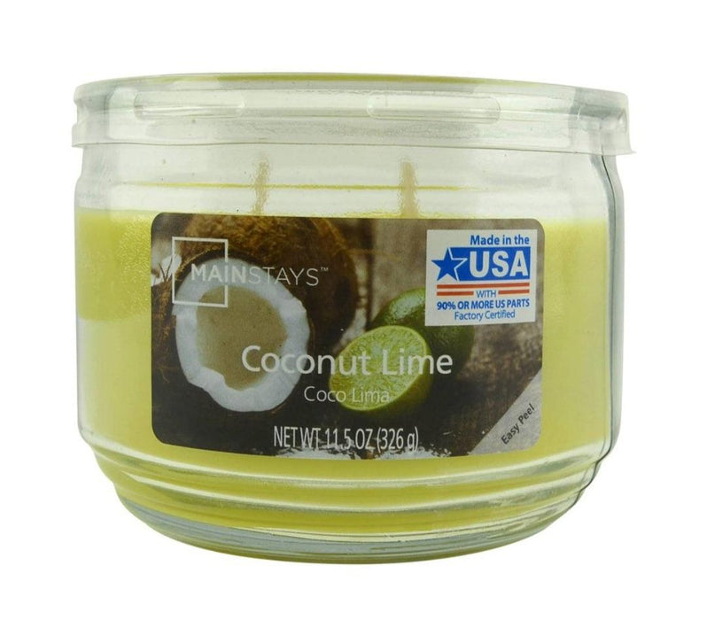 Coconut Lime 3 Wick Jar Candle - Scenttherapy