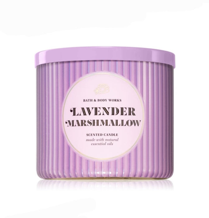 Lavender Marshmallow 3 Wick Candle - (411g)