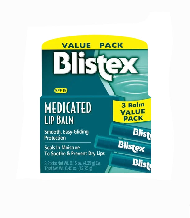 Blistex Medicated Lip Balm - (3 pack)