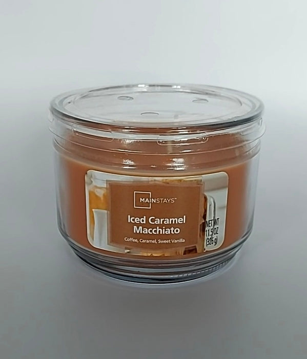 Iced Caramel Macchiato 3 Wick Jar Candle - (326g)