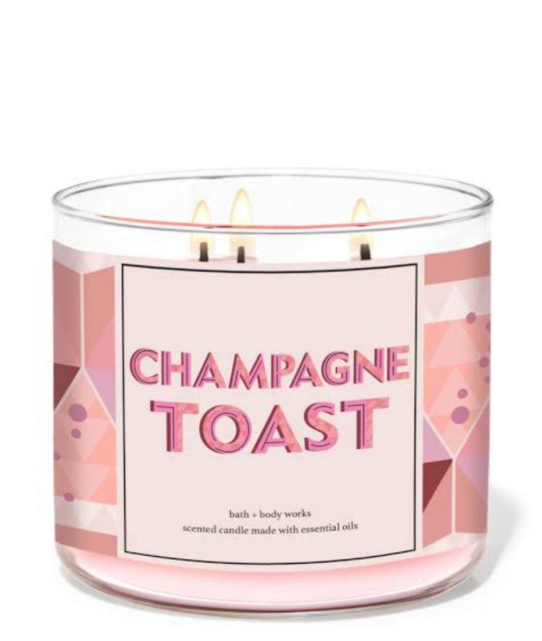 Champagne Toast 3 Wick Candle - (411g)