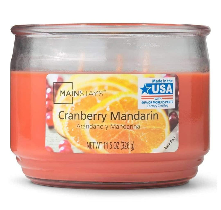 Cranberry Mandarin 3 Wick Jar Candle - Scenttherapy