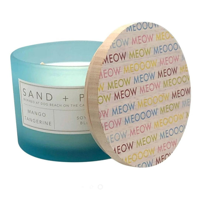 Mango Tangerine Double Wick Candle - Wooden Lid - Scenttherapy