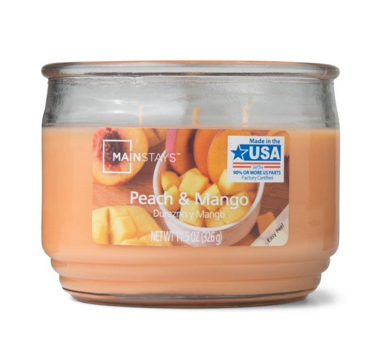 Peach & Mango 3 Wick Jar Candle - Scenttherapy