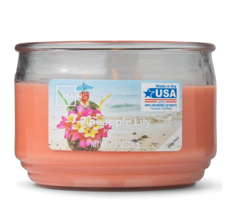 Pineapple Lily 3 Wick Jar Candle - Scenttherapy