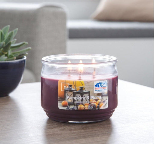 Pumpkins & Plums 3 Wick Jar Candle - Scenttherapy