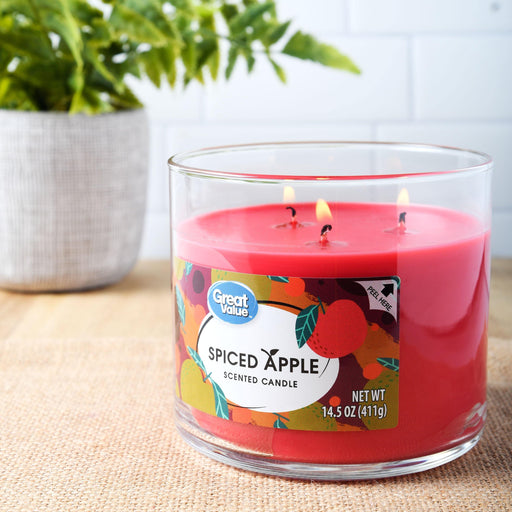Spiced Apple Pie 3 Wick Candle - Scenttherapy