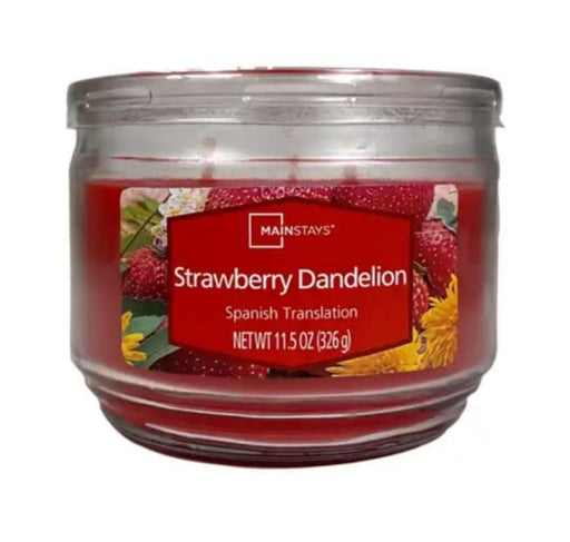 Strawberry Dandelion 3 Wick Jar Candle - Scenttherapy