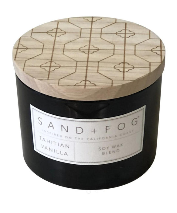 Tahitian Vanilla Double Wick Candle - Wooden Lid - Scenttherapy