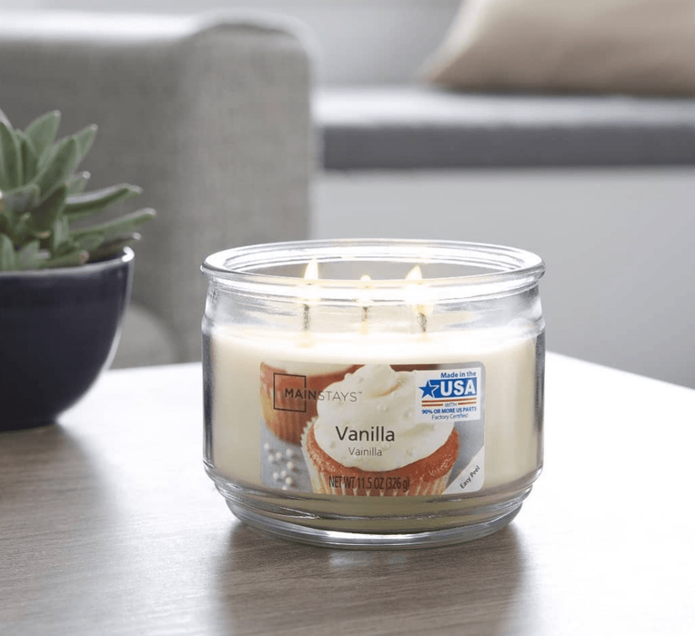 Vanilla 3 Wick Jar Candle - Scenttherapy