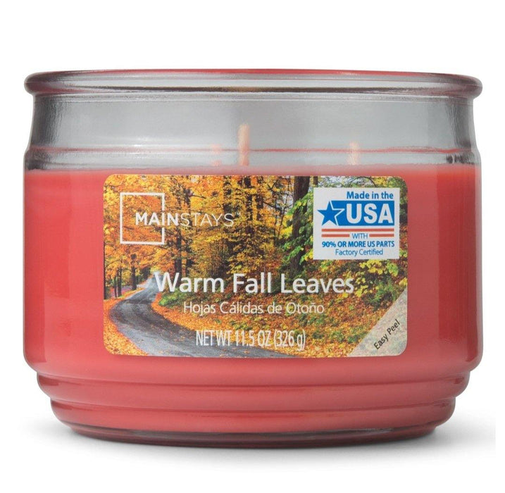 Warm Fall Leaves 3 Wick Jar Candle - Scenttherapy